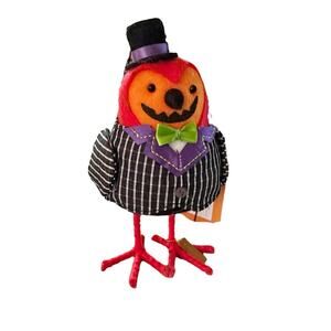 Target Halloween Hyde & Eek 2024 Gourdon Pumpkin Fabric Bird Featherly Friends
